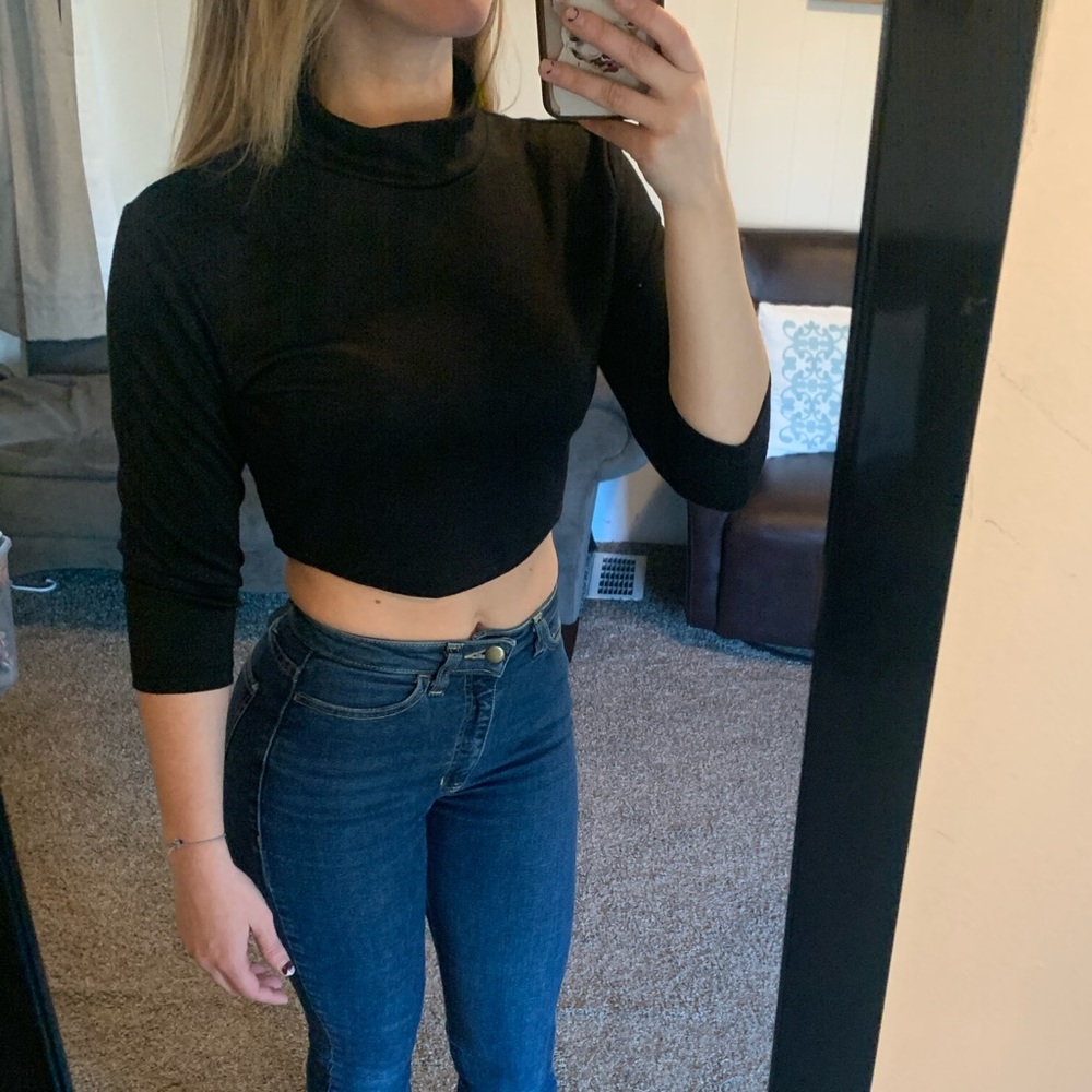 High Neck Crop Top - S